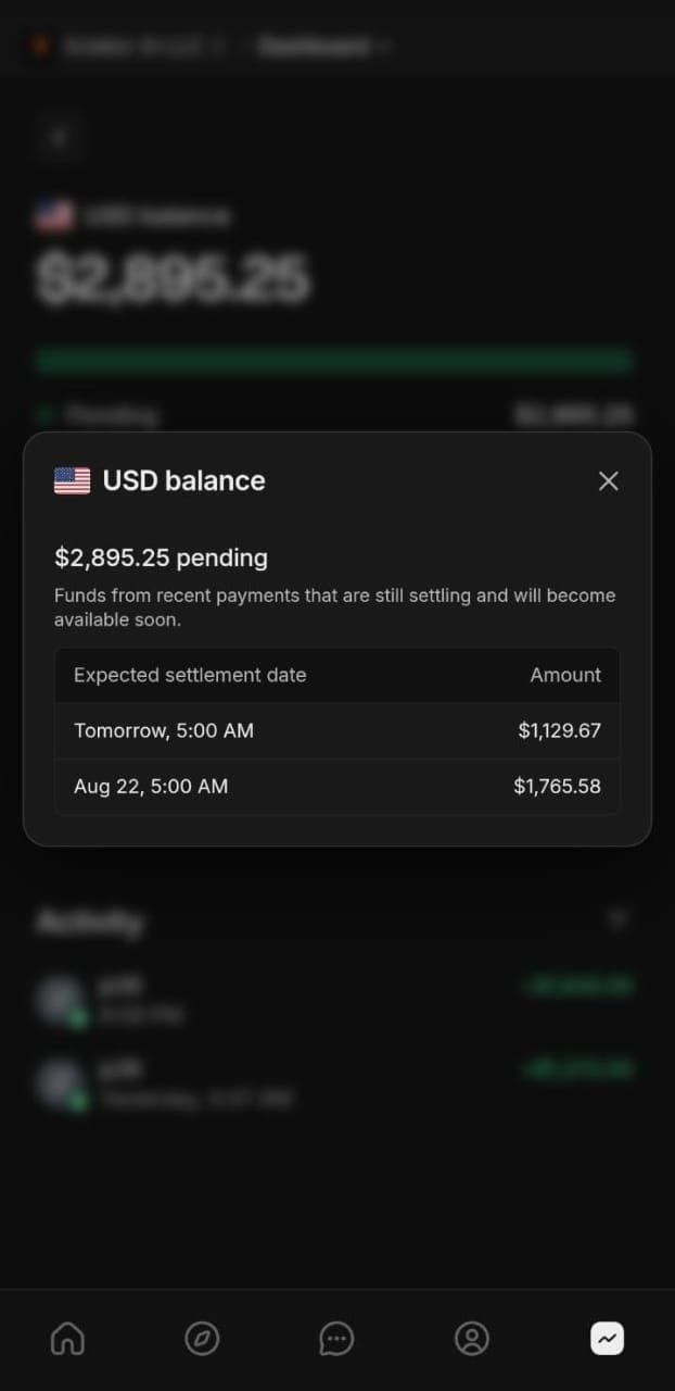 Xclator AI LLC business account dashboard