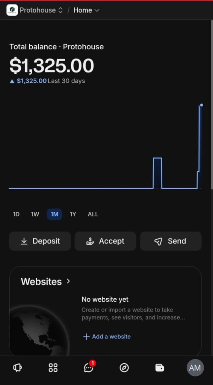 Xclator AI LLC business account dashboard